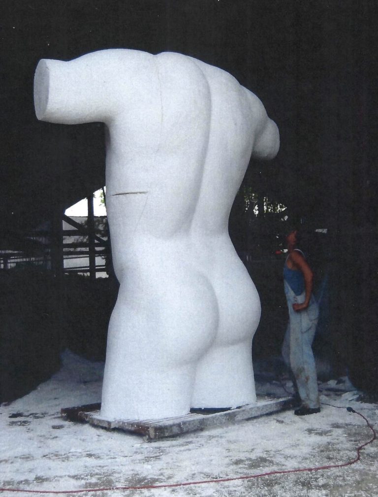 BODY AND BLOOD OF CHRIST, 2004, styrofoam, work in progress 10’