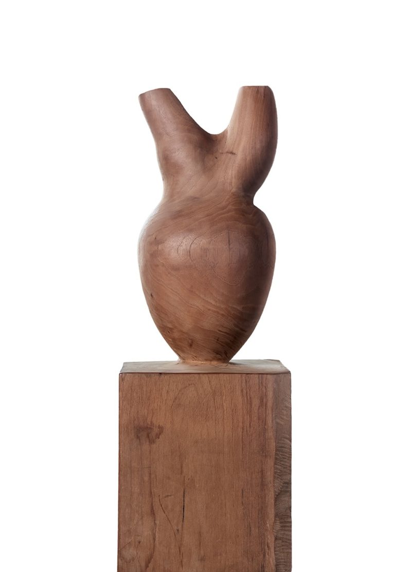 HEART OF THE WORLD, Rest and Be Thankful, (the Americas), 2021, cedar, 31”