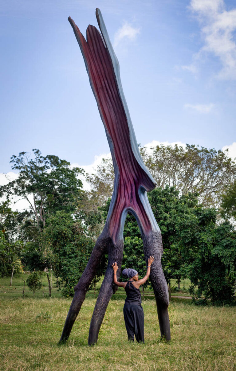 WALKING TREE, 2015, cedar, 15’