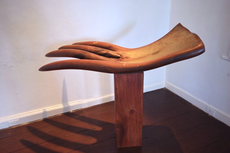 HAND OF LOVE, 2011, lignum vitae, 14 x 58 x 20in