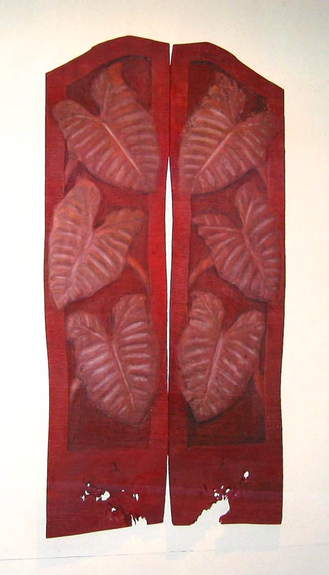 COCO WALK, 2006, cedar, 48” x 94" x 1¼”