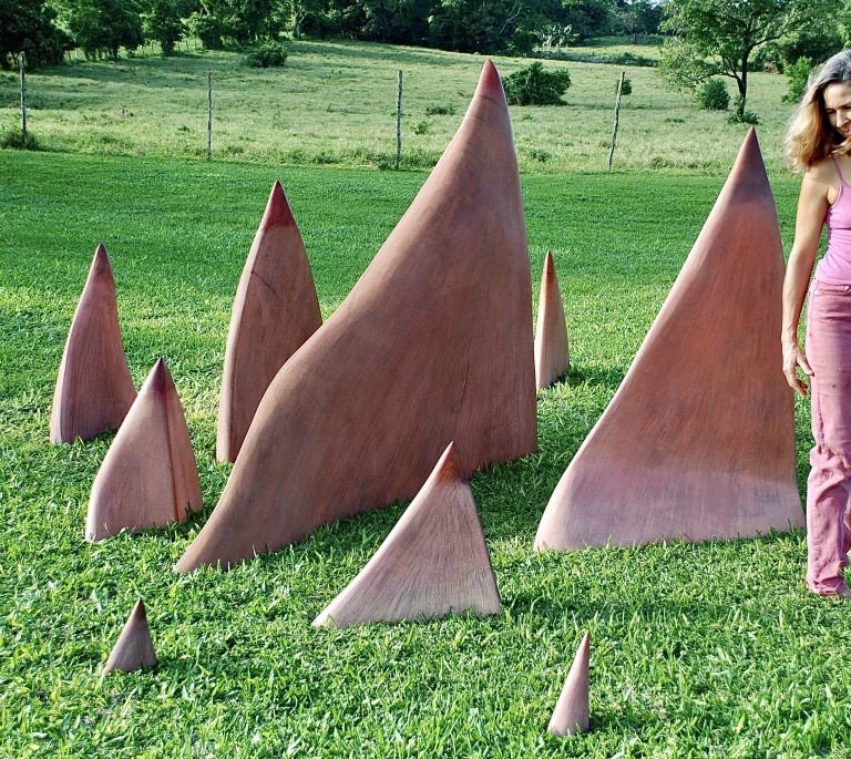 PEAKS, 2008, cedar, 72x84x12in