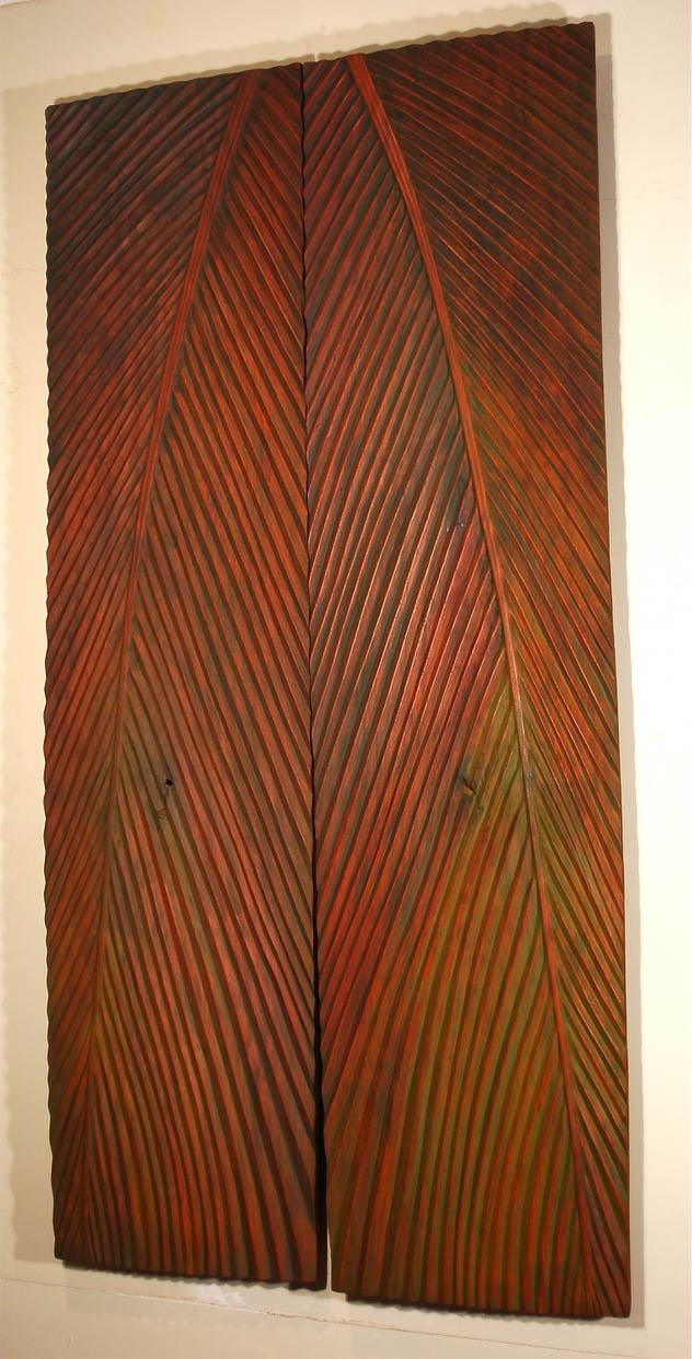 PALM, 2006, mahogany, 49” x 100” x 1¼”