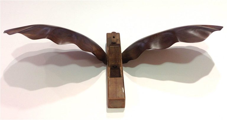 ICARUS, 2010, lignum vitae, plane, 11" x 56"